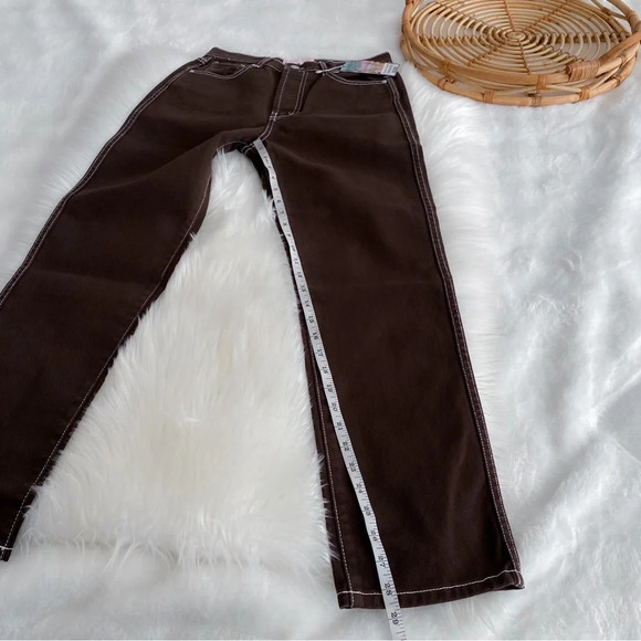 Revice Ex Boyfriend Miss Me Jeans Dark Brown Women’s 28 New - Picture 15 of 16